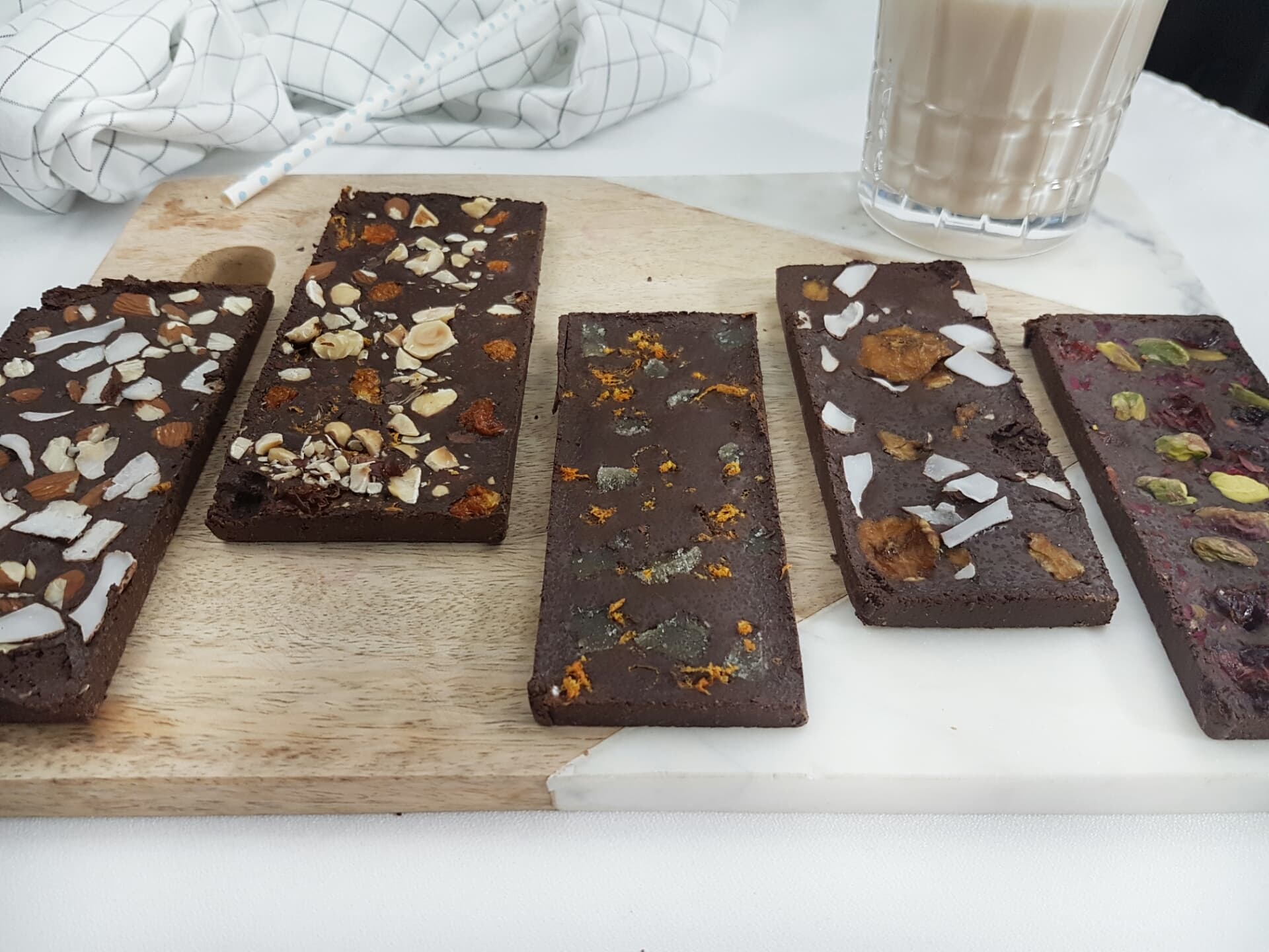DIY Fruit, Nut and Flower Laced Chocolate Bars
