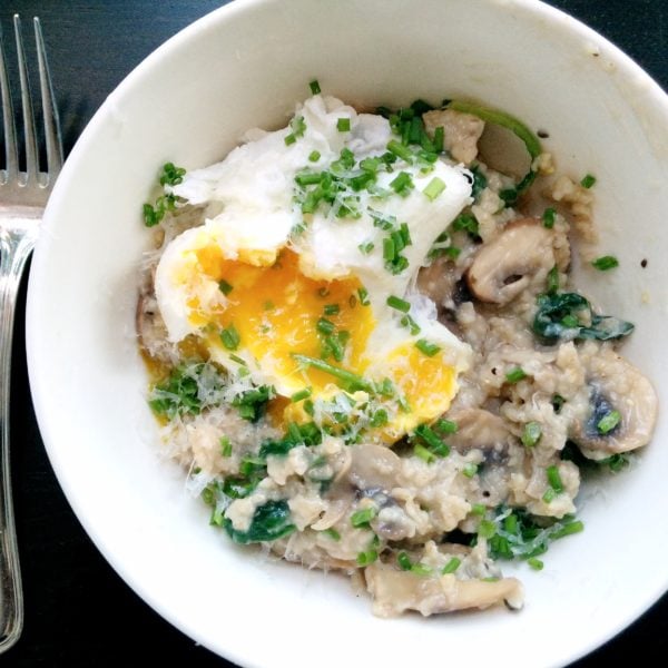 10-Minute Savory Quick Oats with Poached Egg