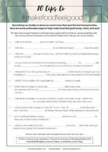 Download your free checklist to make food meel good