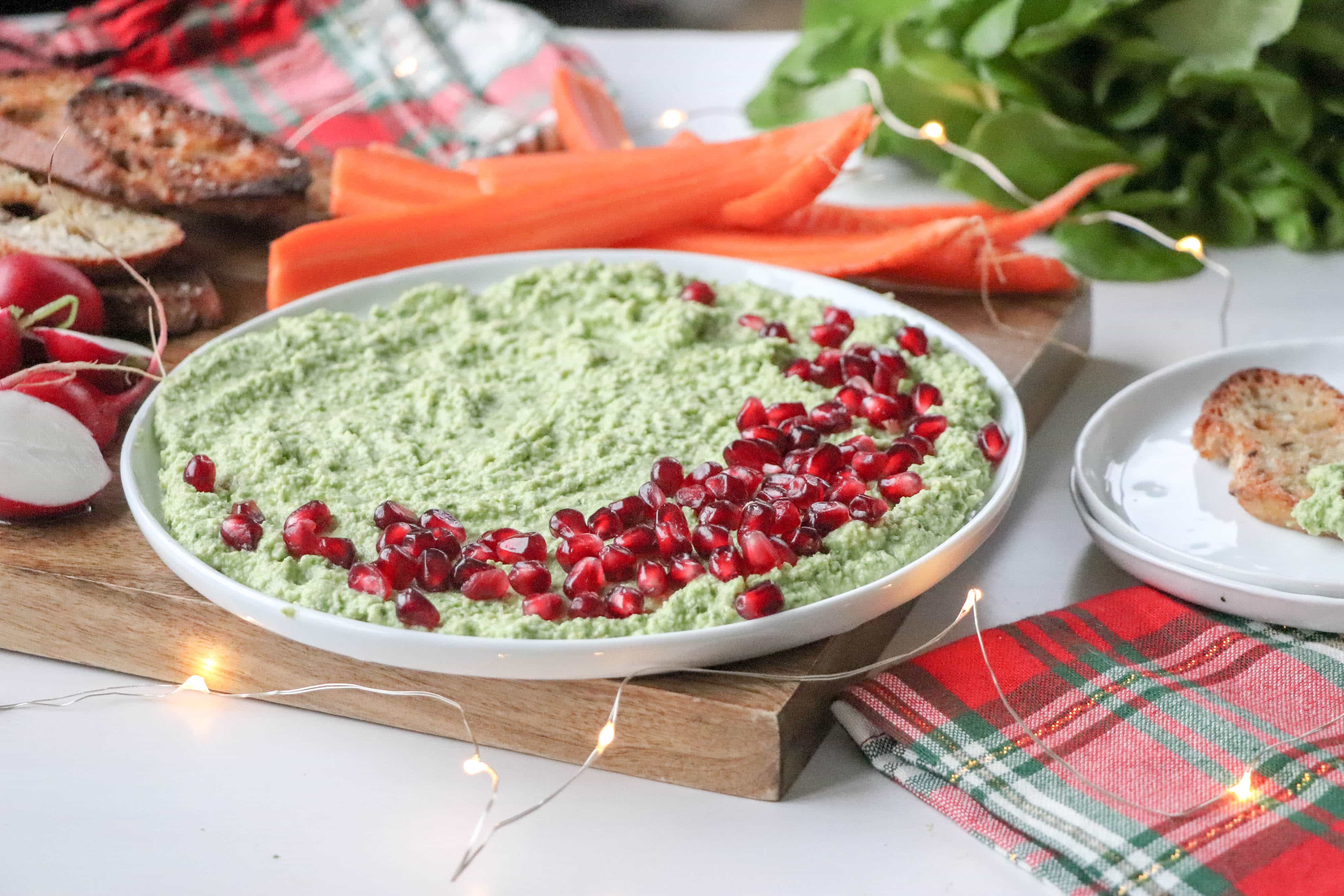 Creamy Edamame Dip | Festive Holiday Appy and Awesome Every Day Snack