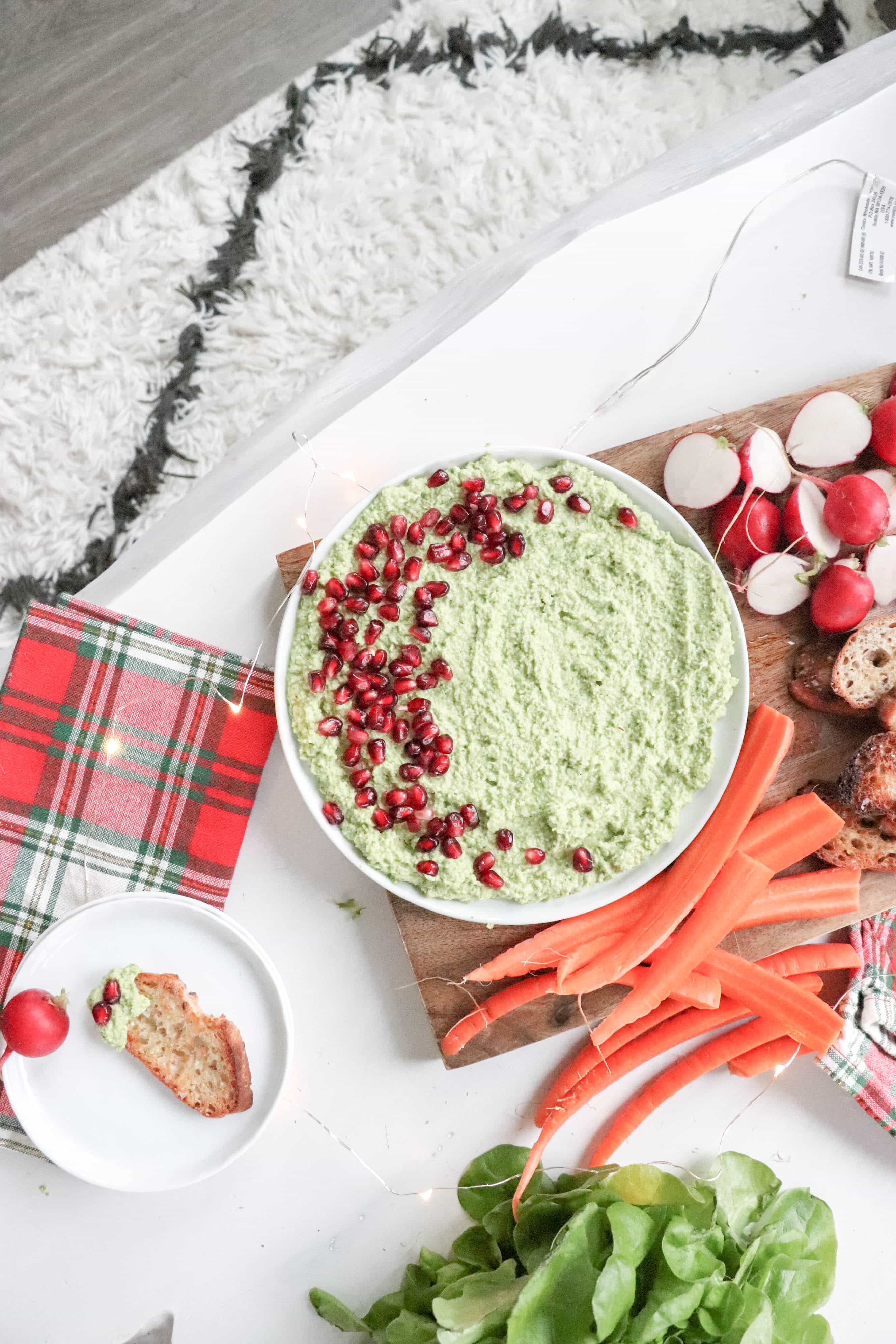 5 Ingredient High Protein Creamy Edamame Dip Meal Prep Snack