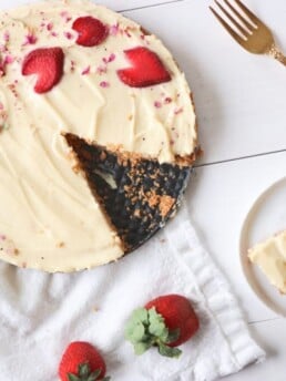 Healthy No Bake White Chocolate Tart