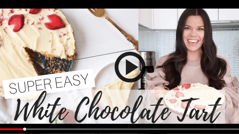 white chocolate tart youtube link