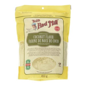 Bob's Red Mill Coconut Flour on white background