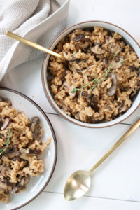 Healthy & Wholesome Baked Mushroom Risotto - Lindsay Pleskot, RD