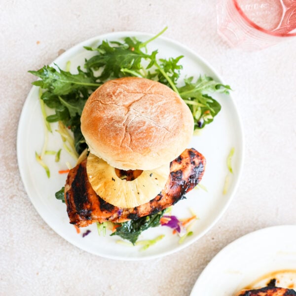 The Juiciest Maple Soy Glazed Grilled Chicken Burger