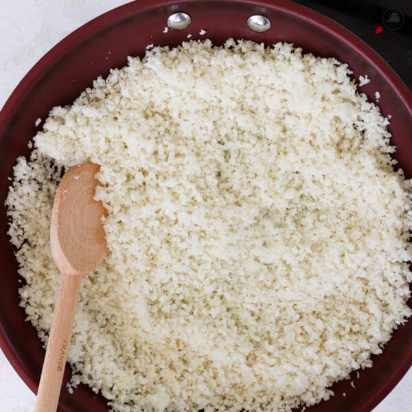 Easy DIY Raw Cauliflower Rice Recipe (That’s Not Mushy!)