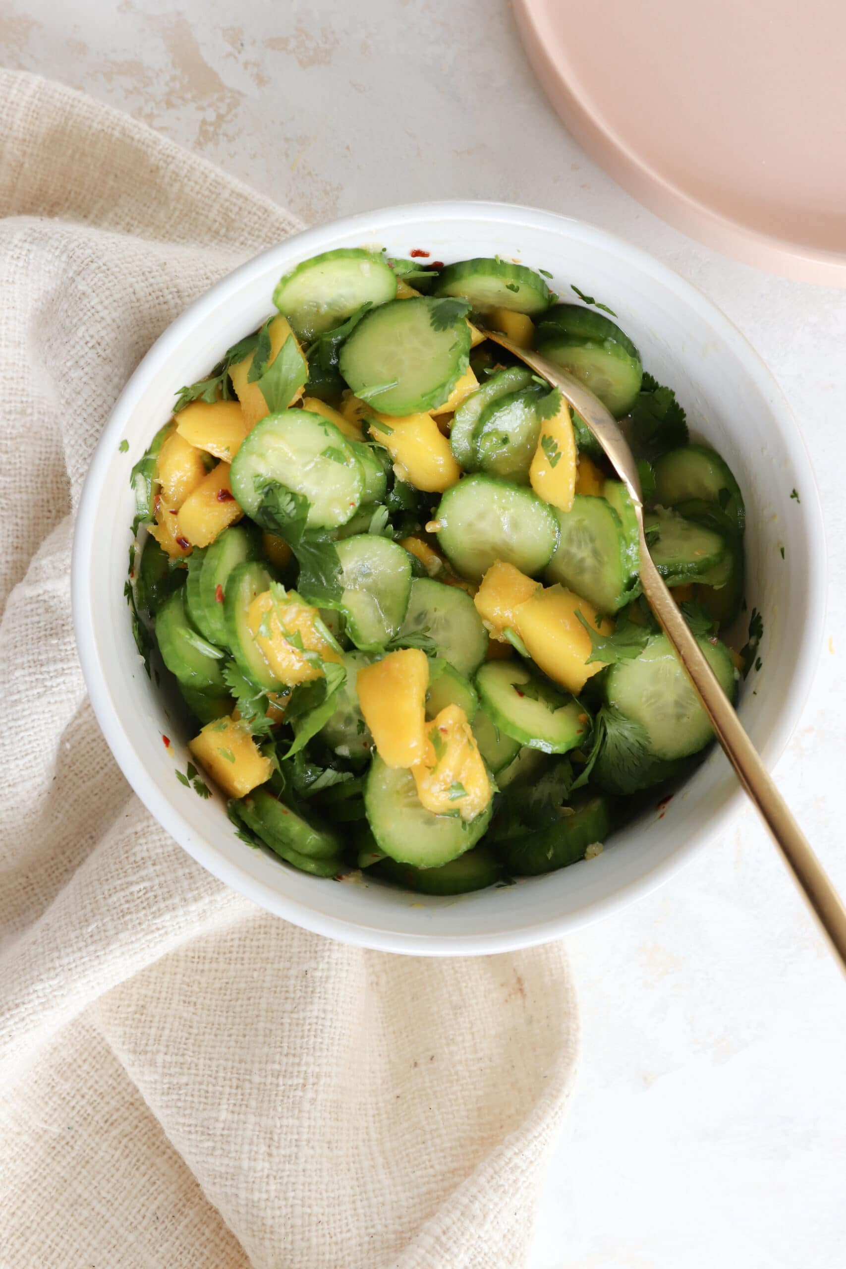 5-Minute Fresh Mango & Cucumber Side Salad