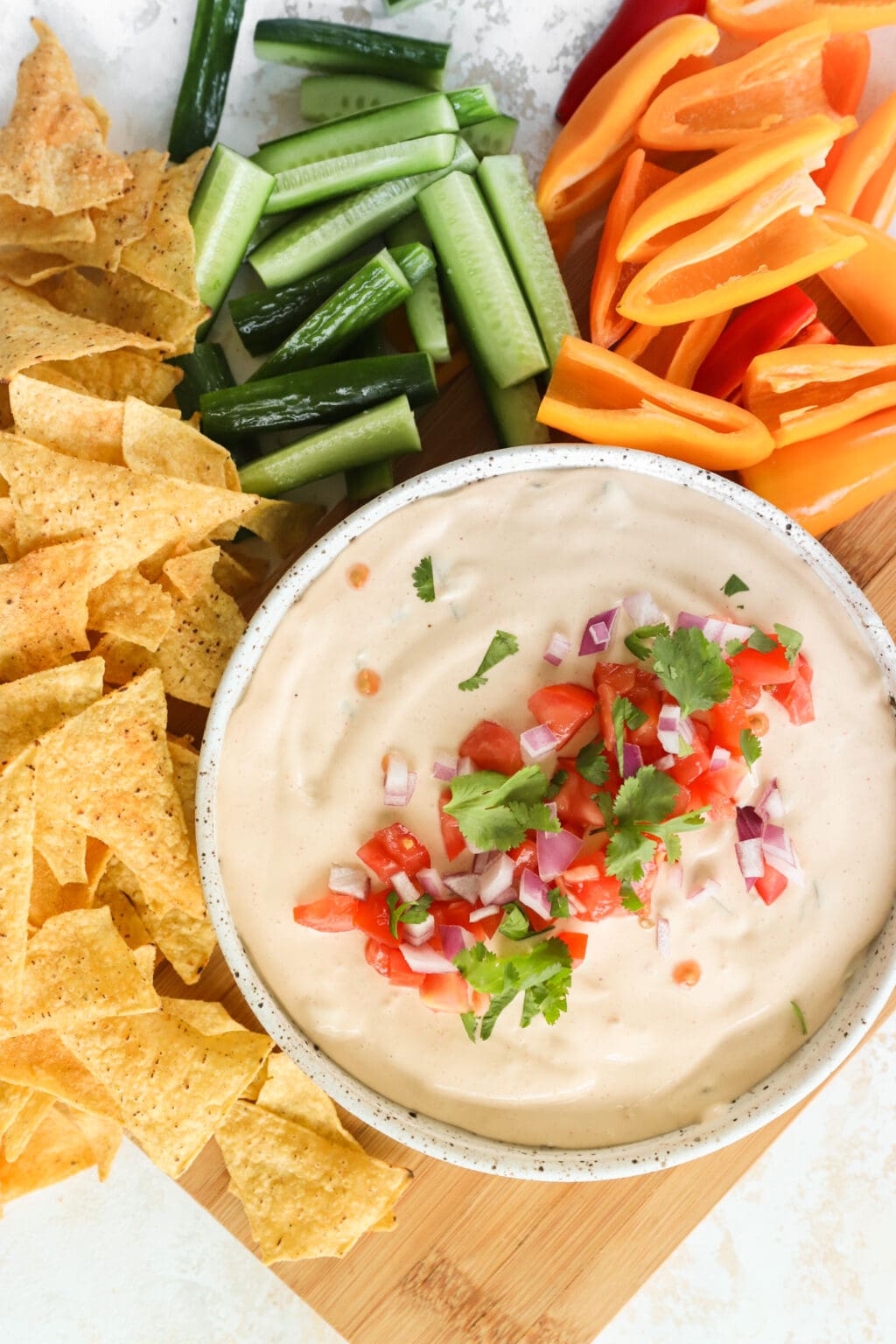 5Minute Warm Queso Dip With Cottage Cheese Lindsay Pleskot, RD