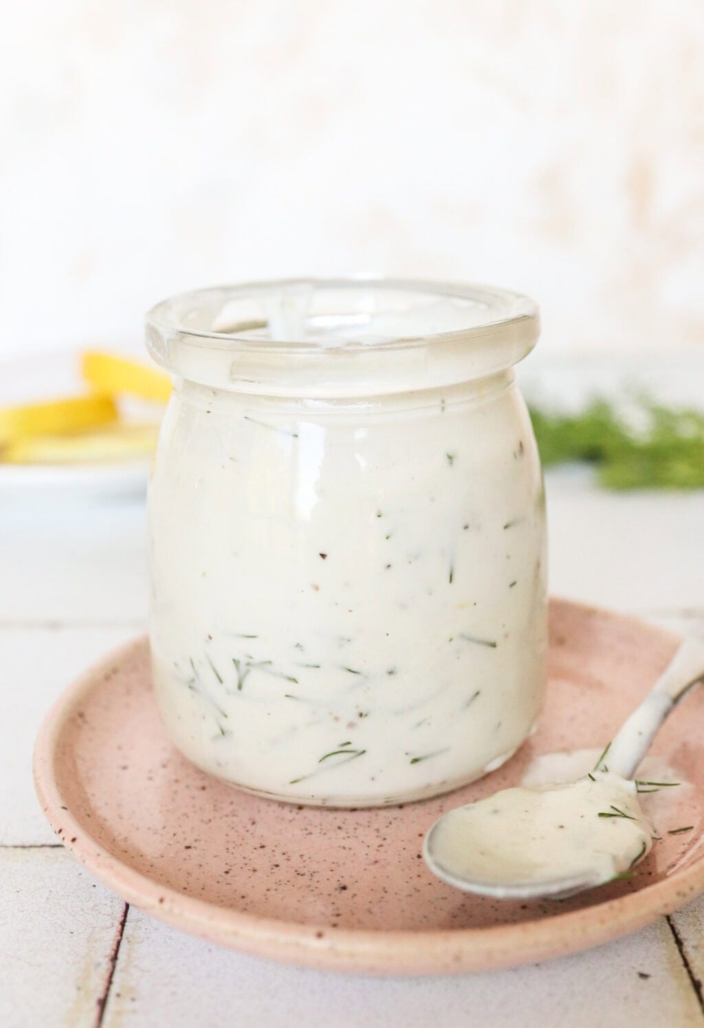 5-Minute Lemon Dill Sauce with Greek Yogurt - Lindsay Pleskot, RD