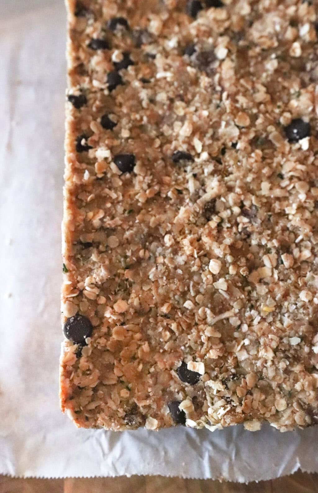 Better Than Store Bought Heavenly Hunks prepped in a pan with parchment paper