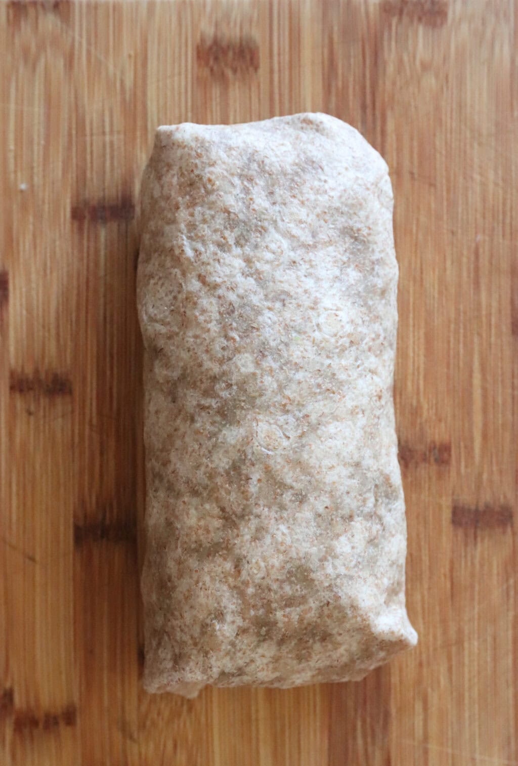 the wrap all prepared before before cut in half