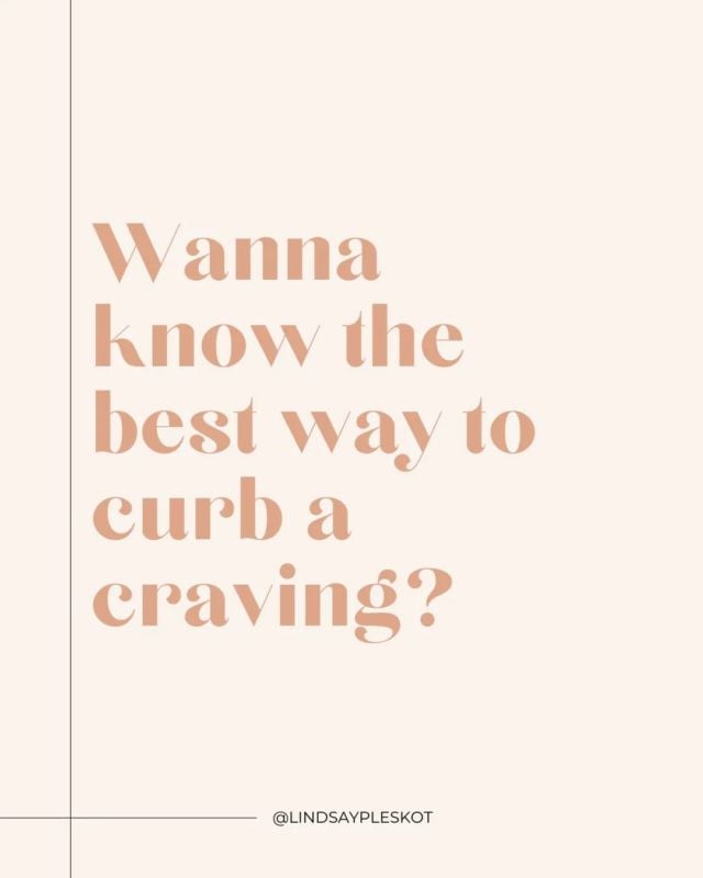 Wanna know best way to curb a craving?

Eat what you're actually craving...

It's as simple as that. 

Ok, trust me, I get that this is easier said than done, it took me way too many years to finally understand this, but when you do...GAME CHANGER! 

Swipe for more info. We've also got 2 blogs on the topic if you want to dive a little deeper! 

1. Why am I craving carbs - find it at the link below or just type "craving carbs" into the website searchbar
https://www.lindsaypleskot.com/why-am-i-craving-carbs/

2. How to Manage Nighttime Cravings - link below or type "nighttime cravings" into the searchbar!
https://www.lindsaypleskot.com/how-to-manage-nighttime-cravings/

How do you typically handle cravings? 
#makefoodfeelgood
.
.
.
.
.
#mffgprogram #dietsdontwork #dietitiansofinstagram #wellnesscooaches #healthcoaches #nutritiontip #intuitiveeating #intuitiveeatingcoach #reversedieting #foodcravings #cravingsugar #nutritioncoaching #nutritiongoals  #nutritionadvice #easyhealthyrecipes #mealpreprecipes #feelgoodfood #quickandeasymeals #onlinewellnesscoach #balancedeating #healthybalance #eatbetternotless  #balancedliving #mombusinessowner #womanceomindset  #buildalifeyoulove #mffgprogram #mindfuleating #dietitiansofig