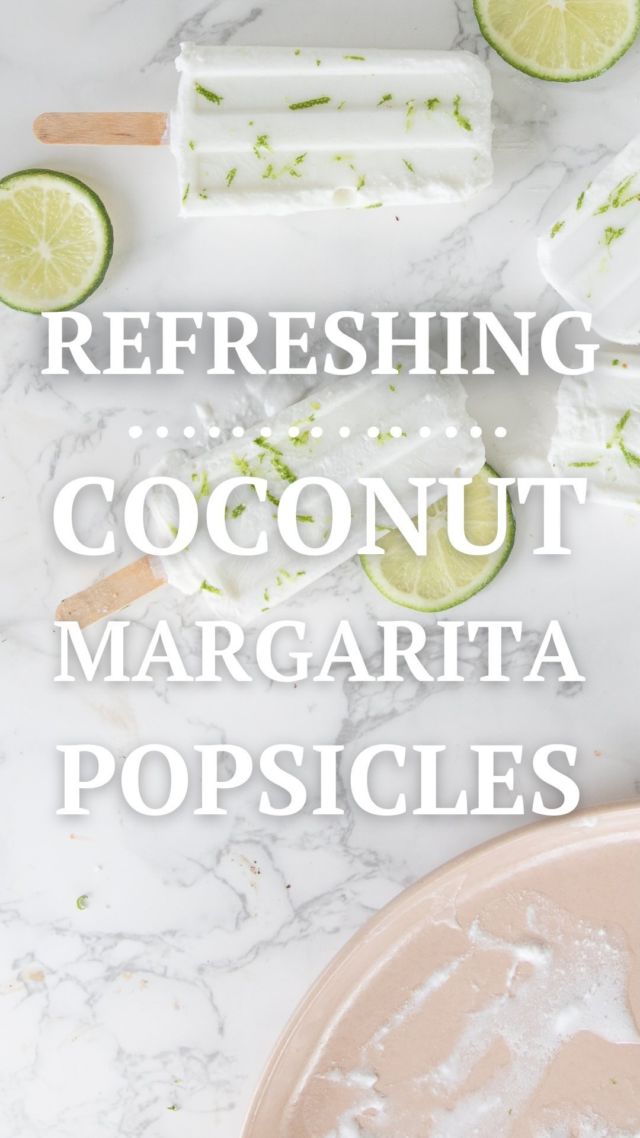 HAPPY FRIDAY! 

The sun is shining and it’s perfect weather for Coconut Margarita Popsicles (tequila included) 🍹⁠ 

These frozen cocktails are a guaranteed crowd pleaser. Perfect for an afternoon BBQ or as a tasty after-dinner treat! 

Head to lindsaypleskot.com/refreshing-coconut-margarita-popsicles or search margarita popsiscles on the blog for this easy and delish recipe!

What’s everyone up to this weekend?
 
#MakeFoodFeelGood
.
.
.
.
.
.⁠
.⁠
.⁠
.⁠
.⁠
#margaritatime #coconutmargarita #happyhour #TGIF #boozypopsicles #allfoodsfit #balancelife #balance #longweekendtreats #cooltreats #boozybrunch #cocktailhour #cocktails🍸#treatyourself