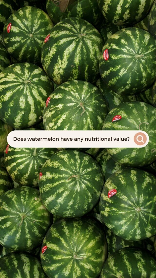 You won’t believe what I overheard the other day…

“Why are you eating that? It has no nutritional value and is a total waste of calories.”

A food rule in the wild and that food? Watermelon no less. Yikes!

This is a reminder, you really can’t believe everything you hear. 

For one, watermelon absolutely HAS a ton of nutritional value like 

Magnesium
Vitamins A & C
Antioxidants

Plus 90% of it is H20, making this delicious melon a great source of kid approved hydration!

And two…even if that were true, food is about so much more than just nutrition - it’s also delicious (yes, you can eat for pure enjoyment) and I bet every one of you has some sort of fond memory of spitting watermelon seeds on a hot summer’s day - food is a source of connection and JOY! Regardless of what it is.

When choosing what to eat, you need to make decisions that feel right for YOU - body, mind and soul. 

Raise your hand if you’re excited for tomorrow’s blog 🙋‍♀️? We’re serving up a thirst quenching smoothie and some straight up FACTS about watermelon!

#makefoodfeelgood