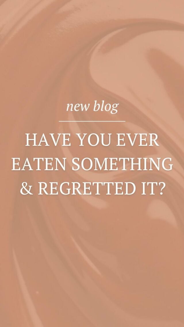 NEW BLOG!

Have you ever eaten something and immediately regretted it? 

If you answered yes, unfortunately you are not alone. Food shame and food regret are very common feelings stemming from years of diet messaging and misinformation around food. 

This week on the blog we’re diving into food regret and what you can do when you get that nagging guilt after eating something you just wish you could enjoy!

Head to or lindsaypleskot.com/regret-eating-something or search ‘food regret’ for a dietitian’s take on removing the shame around food.

What’s one food you wish you could fully enjoy without the guilt hangover?

#makefoodfeelgood
.
.
.
.
.#foodfreedomdietitian #nodietdietitian #intuitiveeatinglife #foodguiltnomore #foodguilt #allfoodsfit #nondietdietitian #nondiet #nondietapproach #fuckdietculture #dontdiet #healthandwellnesscoach #dietitiansofig #mffgprogram #mindfuleating #healthyeatingtips #intuitiveeating #intuitiveeatingjourney #foodfreedom #healthybaance #caloriecounting #intuitiveeater #diettips #nutritiontips #eatinghabits #lovewhatyoueat #balanceddiet