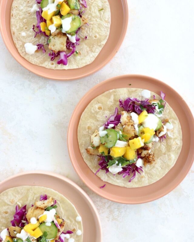 💥 Follow @lindsaypleskot.rd for more easy weeknight recipes! 20 Minute Fish Tacos you need in your belly! 
⠀⠀⠀⠀⠀⠀⠀⠀⠀
This balanced meal is FLAVOR packed and comes together so quickly! Plus it's packed with
⠀⠀⠀⠀⠀⠀⠀⠀⠀
💥PROTEIN to keep you full 

💥ANTIOXIDANTS to support cell & 
  immune health

💥FIBER from gorgeous purple 
  cabbage, cucumbers & mango to 
  support gut health and keep blood 
  sugars stable!
⠀⠀⠀⠀⠀⠀⠀⠀⠀
👇🏽Comment “fish” and I’ll send the recipe straight to your DMs. Or head to lindsaypleskot.com and search “blackened fish tacos”!
⠀⠀⠀⠀⠀⠀⠀⠀⠀
Would you make this!? 

#weeknightdinner #balancedmealideas #nutritionbyaddition #intuitiveeatingjourney